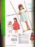 1950s Vintage McCalls Sewing Pattern 4825 Catalog Page from 1959
