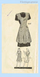 Marian Martin 9037: 1940s Misses Full Bib Apron Sz 36-38 B Vintage Sewing Pattern