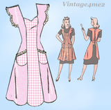 Marian Martin 9037: 1940s Misses Full Bib Apron Sz 36-38 B Vintage Sewing Pattern