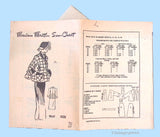 1950s Vintage Marian Martin Sewing Pattern 9067 Ripple Back Suit UNCUT 38 Bust