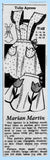 Marian Martin 9148: 1940s Charming Misses Tulip Apron Vintage Sewing Pattern