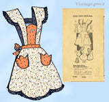Marian Martin 9148: 1940s Charming Misses Tulip Apron Vintage Sewing Pattern