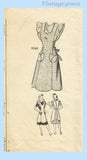Marian Martin 9548: 1940s Misses Pinafore Apron Sz LRG Vintage Sewing Pattern