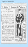 1930s Vintage Marian Martin Sewing Pattern 9791 Misses Dress Size 36 From 1933