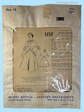 1950s Modes Royale Vintage Sewing Pattern 1157 Rare Misses Street Dress Sz 32 B