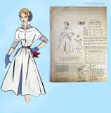 1950s Modes Royale Vintage Sewing Pattern 1157 Rare Misses Street Dress Sz 32 B