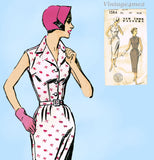 New York 1584: 1950s Uncut Misses Sleeveless Dress Sz 36 B Vintage Sewing Pattern