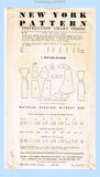 New York 916: 1950s Uncut Misses Slender Dress Sz 34 B Vintage Sewing Pattern