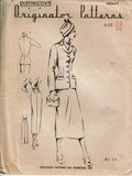 1950s Very Rare Originator Designer Pattern 347 Misses Suit Sz 16 34B
