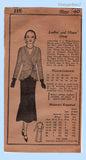 Own Name 118: 1930s Uncut Misses 2 PC Dress or Suit 38 B Vintage Sewing Pattern
