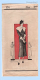 Original 1933 Own Name Pattern No. 174 - Ladies' and Misses' Front-Closing Dress