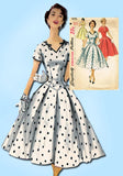 1950s Vintage Simplicity Sewing Pattern 1076 Misses Cocktail Dress Size 29 Bust