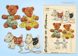 1940s Vintage Simplicity Pattern 1149 Darling Teddy Bear Stuffed Animal Doll Toy