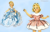 1950s Vintage Simplicity Sewing Pattern 1336 18 Inch Sweet Sue Doll Clothes Set