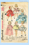 Original circa 1955 Simplicity Pattern No. 1336 - Doll Wardrobe for "Sweet Sue" Doll