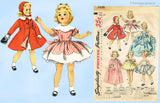 1950s Vintage Simplicity Sewing Pattern 1336 18 Inch Sweet Sue Doll Clothes Set