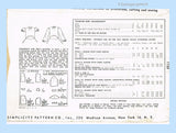 1940s Vintage Simplicity Sewing Pattern 1733 Post WWII  Girls Blouse Size 8
