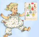 1950s Vintage Simplicity Sewing Pattern 1779 15 Inch Sweet Sue Doll Clothes ORIG