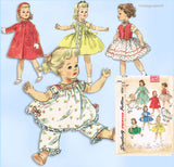 1950s Vintage Simplicity Sewing Pattern 1779 25 Inch Sweet Sue Doll Clothes