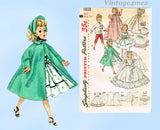 1950s Vintage Simplicity Sewing Pattern 1808 Uncut 18in High Heel Doll Clothes