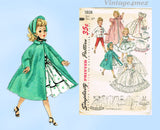 1950s Vintage Simplicity Sewing Pattern 1808 Uncut 23in High Heel Doll Clothes