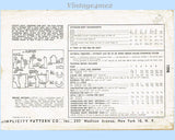 Simplicity Sewing Pattern 1998 Envelope Back