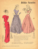 Simplicity 2227: 1940s Beautiful Uncut Misses Gown Sz 32B Vintage Sewing Pattern