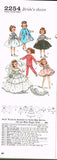 \1950s Vintage Simplicity Sewing Pattern 2254 10.5 Inch High Heel Doll Clothes ORIG
