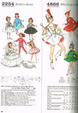 \1950s Vintage Simplicity Sewing Pattern 2254 10.5 Inch High Heel Doll Clothes ORIG