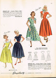 Simplicity 2497: 1940s Cute Misses Day Dress Size 32 Bust Vintage Sewing Pattern