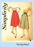 Simplicity 2701: 1950s Uncut Misses Slenderette Skirt 32W Vintage Sewing Pattern