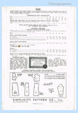 Simplicity Pattern 3420 Envelope Back
