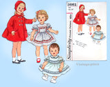1960s Vintage Simplicity Sewing Pattern 3661 Life Size 32 Inch Doll Clothes Set
