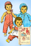 1960s Vintage Simplicity Sewing Pattern 3669 Uncut 16 Inch Baby Doll Clothes ORIG