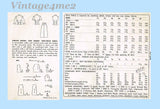 1950s Vintage Simplicity Sewing Pattern 4154 Misses Tucked Blouse Skirt Sz 29 B