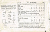 1950s Vintage Simplicity Sewing Pattern 4387 Little Girls Casual Dress Size 7