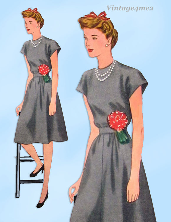 1940s Vintage Simplicity 4710 Latexure Manikin Mannequin Doll Clothes Pattern 12.5 Inch
