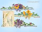 1940s Vintage Simplicity Sewing Pattern 7140 Uncut Floral Pillowcase Motifs