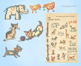 1940s Vintage Simplicity Transfer Pattern 7141 Small Uncut X-Stitch Kids Motifs