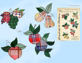 1940s Vintage Simplicity Embroidery Transfer 7184 Uncut Applique Fruit Tea Towel