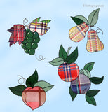 1940s Vintage Simplicity Embroidery Transfer 7184 Uncut Applique Fruit Tea Towel