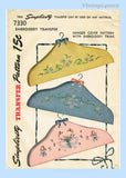 1940s Vintage Simplicity Embroidery Transfer 7330 Rare Uncut Hanger Cover Motifs