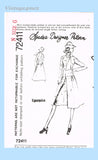 1970s Vintage Spadea Sewing Pattern 72411 Uncut Misses Designer Dress Sz 31 B