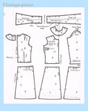 1970s Vintage Spadea Sewing Pattern 72411 Uncut Misses Designer Dress Sz 31 B