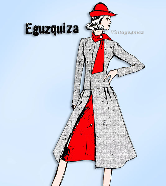 1970s Vintage Spadea Sewing Pattern 72411 Uncut Misses Designer Dress Sz 31 B