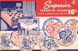 1940s Vintage Superior Embroidery Transfer 143 Uncut 20 Lovely Motifs