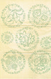 1940s Vintage Superior Embroidery Transfer 143 Uncut 20 Lovely Motifs