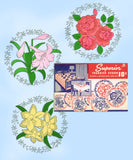 1940s Vintage Superior Embroidery Transfer 143 Uncut 20 Lovely Motifs