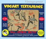 1950s Comic Penguin Tea Towel Vogart Textilprint 451 Uncut Color Hot Iron Transfer