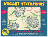 1950s Vintage Vogart Textilprint 47 Hydrangea Uncut Floral No Sew Transfer